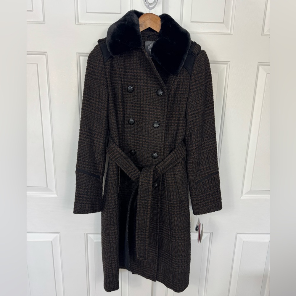Vince Camuto Women’s Size Small Ladies Wool Blend‎ Double Breasted Coat NWT